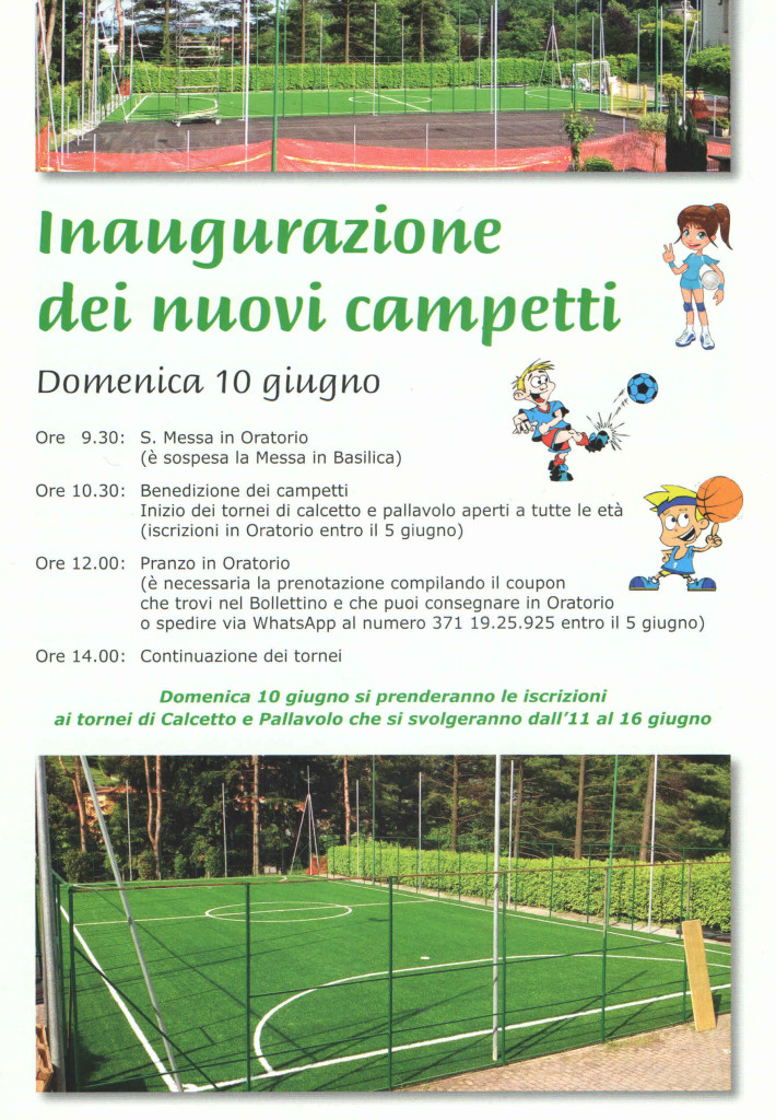 Inaugurazione campetti