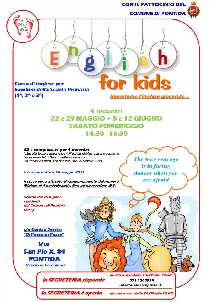 English for kids maggio-giugno 2021