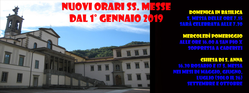 Nuovo orario Messe