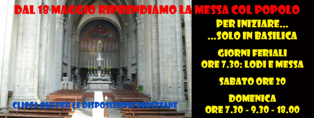 Corona15 inizio messe