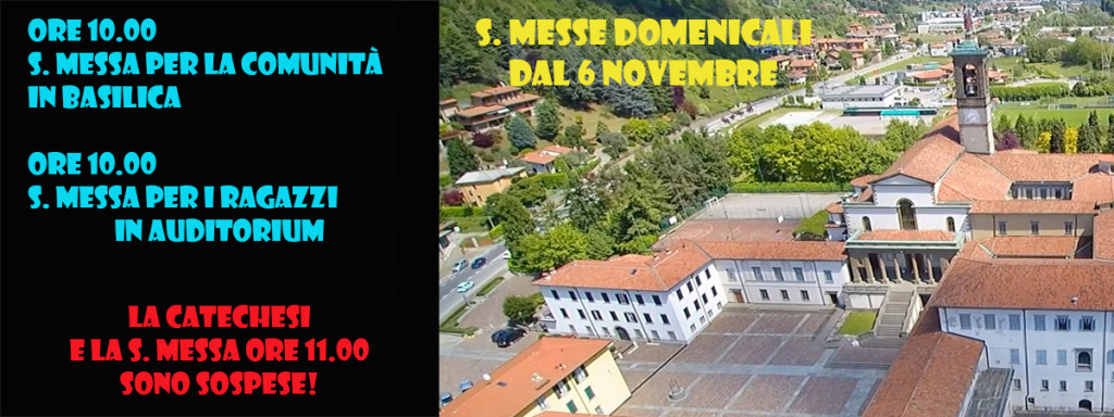 Messe dal 6 nov